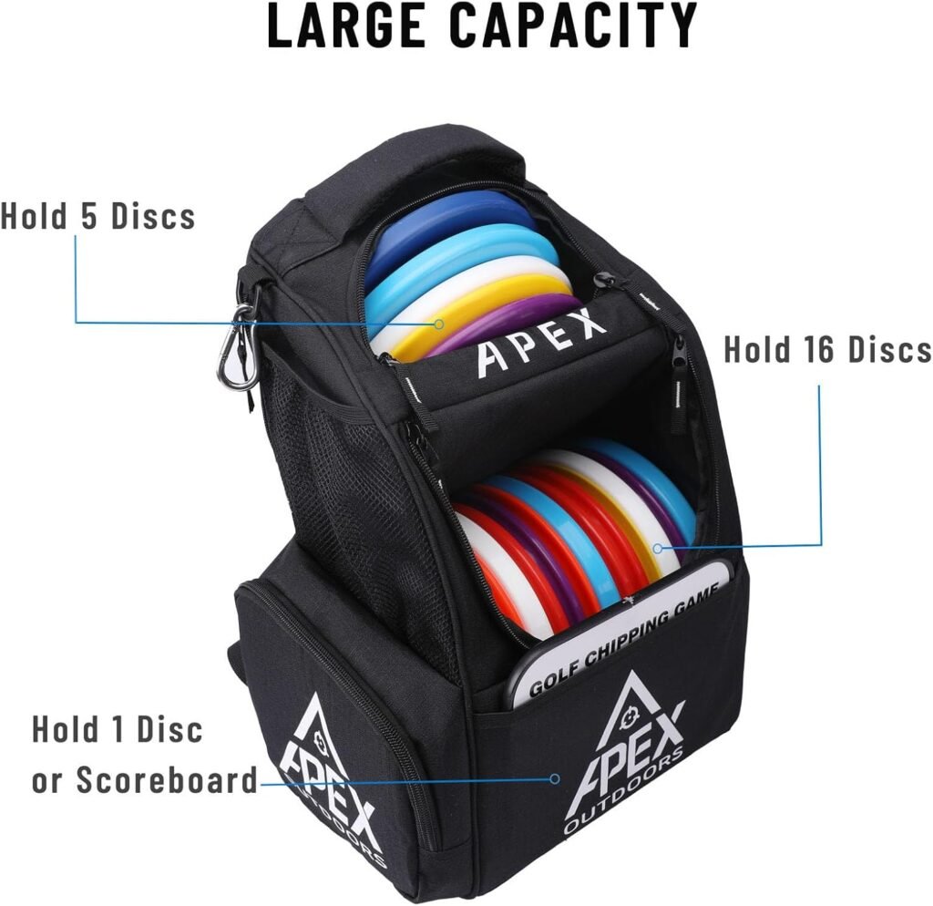 Best selling disc golf backpack capacity