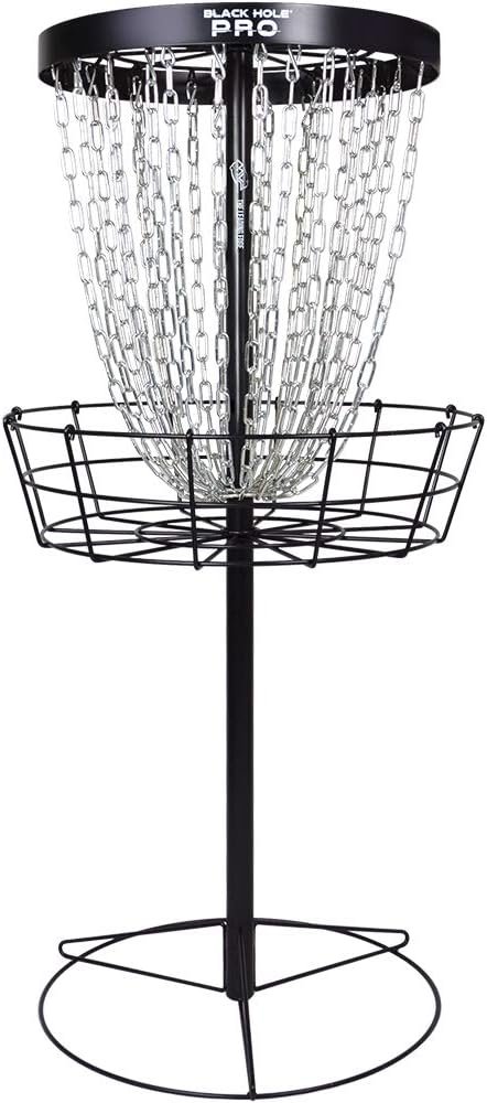 MVP Black Hole Pro 24-Chain Portable Disc Golf Basket Target